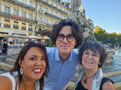 Josselin BODILIS et Barbara PAWLAK de GlycoMEV avec Wassila RIAH d'AGHYLE UniLaSalle