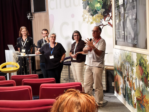 Delphine MOREAU, Frédéric REES, Agnès ATTARD, Anne-Marie CORTESERO et Philippe NACRY du Comité d'Organisation